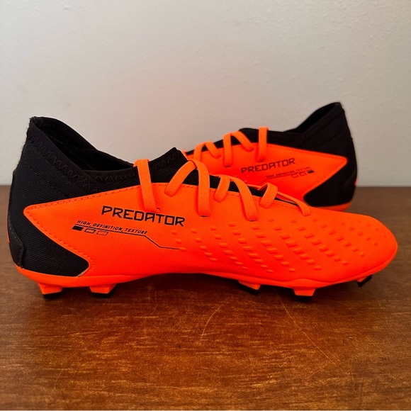 Adidas Predator Accuracy.3 Soccer Cleats Youth Size 6 Black /Orange GW4608 NEW - Picture 4 of 8